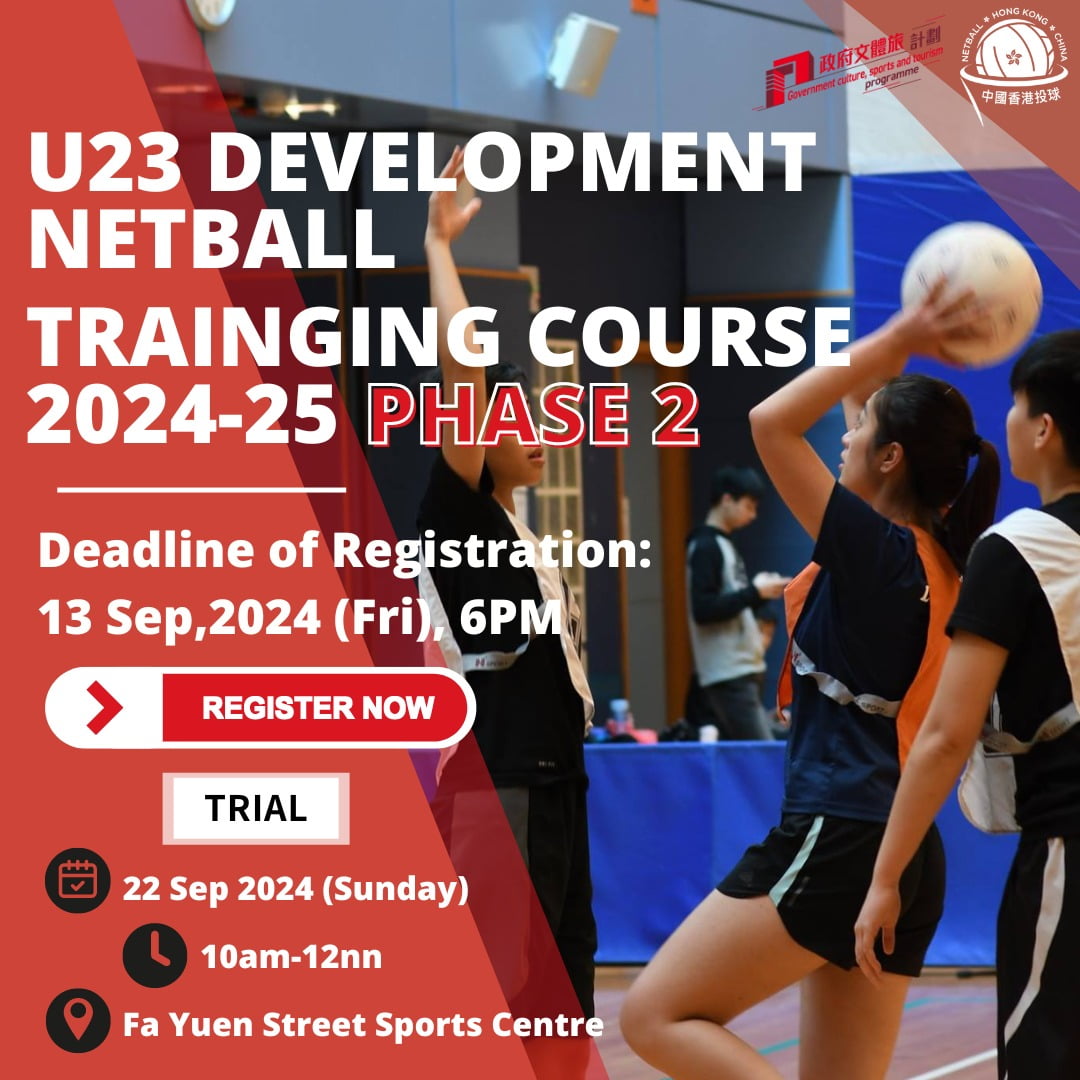 U23 Development Netball Training Course 2024-25 Phase 2